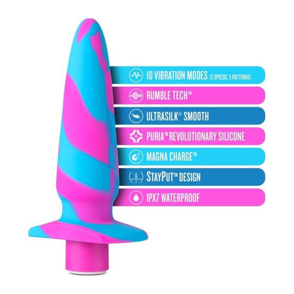 Avant Vibrotize Silicone Mini Anal Vibe Fuchsia Pink