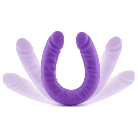 Ruse Silicone Slim 18in Purple Double Dong Purple