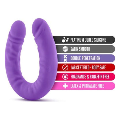 Ruse Silicone Slim 18in Purple Double Dong Purple