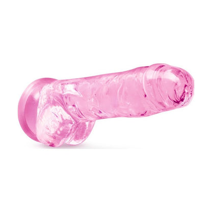 Naturally Yours 8" Crystaline Dildo Rose Pink