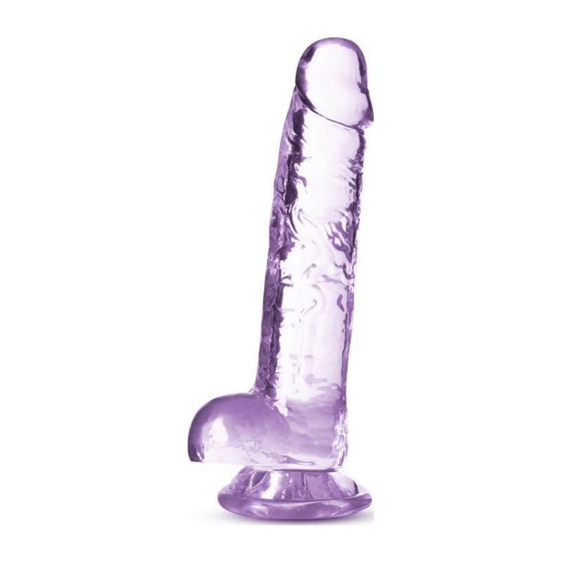 Naturally Yours 7" Crystaline Dildo Amethyst Purple