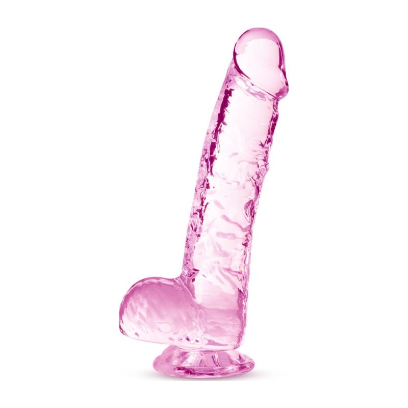 Naturally Yours 6" Crystaline Dildo Rose Pink