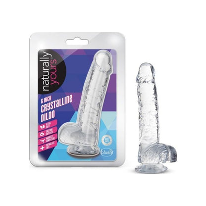 Naturally Yours 6" Crystaline Dildo Diamond Clear