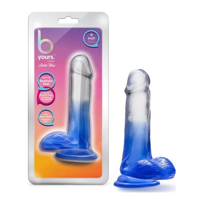 B Yours Morning Dew 6in Dildo Stella Blue Blue