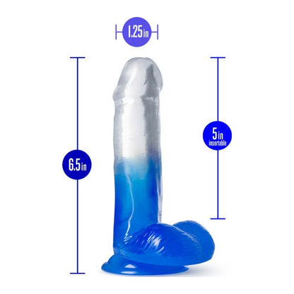 B Yours Morning Dew 6in Dildo Stella Blue Blue