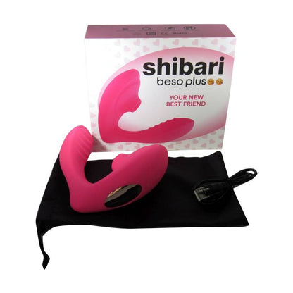 Shibari Beso Plus G-Spot and Clitoral Vibrator Pink Pink