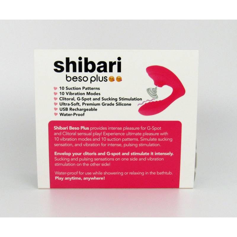 Shibari Beso Plus G-Spot and Clitoral Vibrator Pink Pink