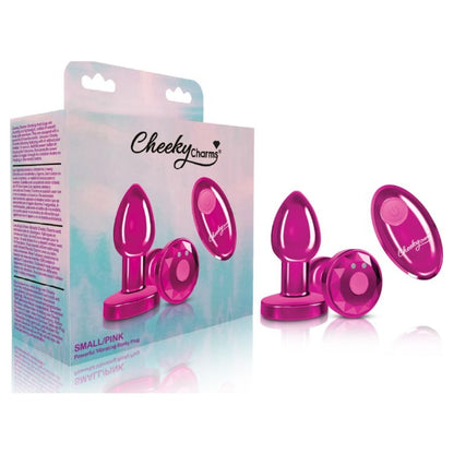 Cheeky Charms Small Vibrating Butt Plug Pink