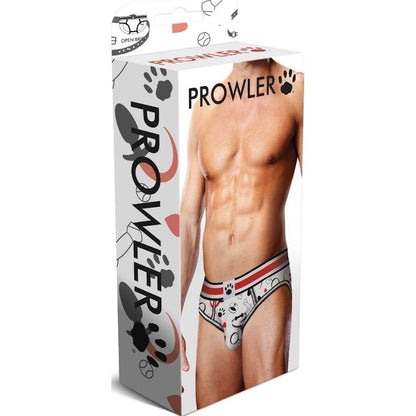 Prowler Puppie Print Open Brief Medium Red