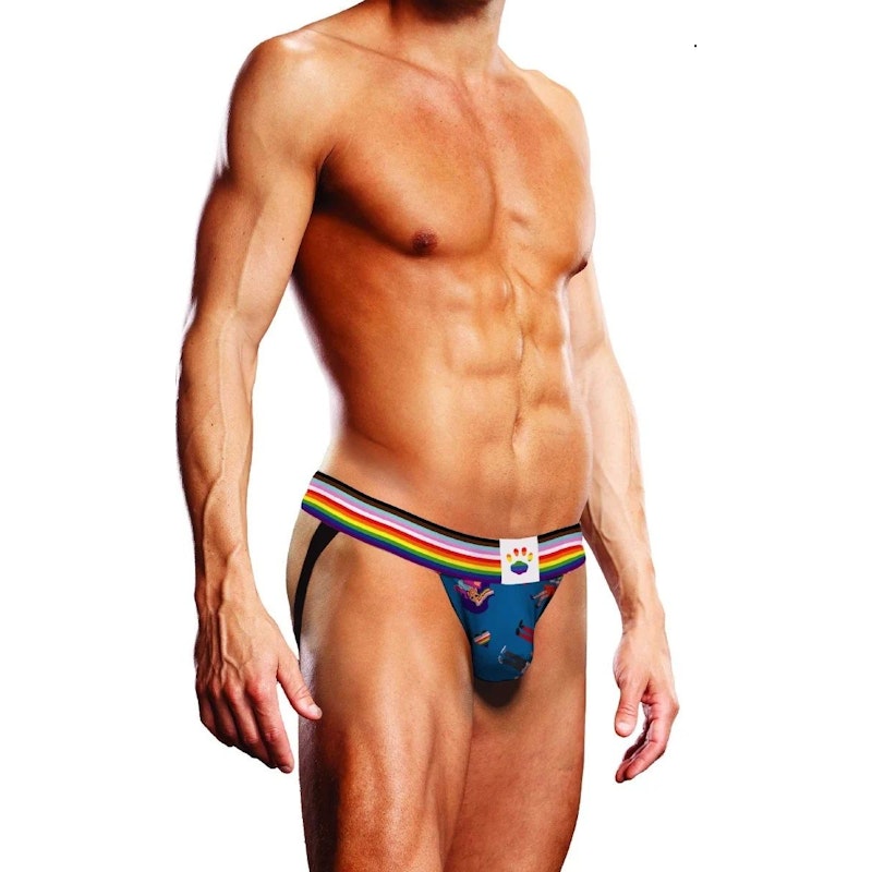 Prowler Pixel Art Gay Pride Collection Jock Extra Large Blue