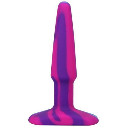 Groovy Silicone Butt Plug 4 inches Mixed Berry