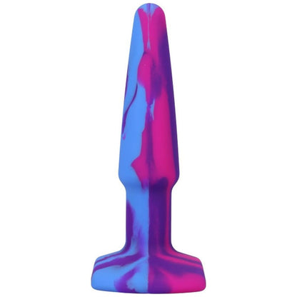 Groovy Silicone Butt Plug 4 inches Mixed Berry