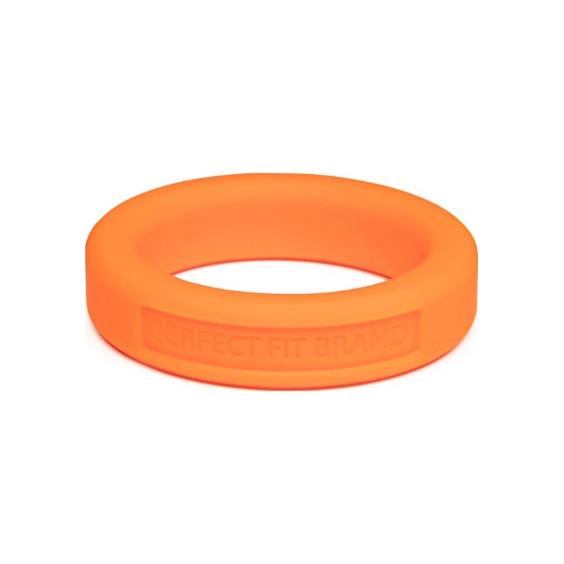 Classic Silicone Medium Stretch Penis Ring 36mm Orange Orange