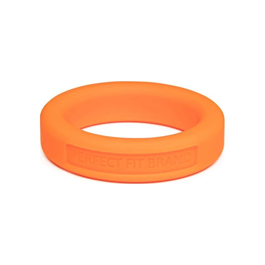 Classic Silicone Medium Stretch Penis Ring 36mm Orange Orange