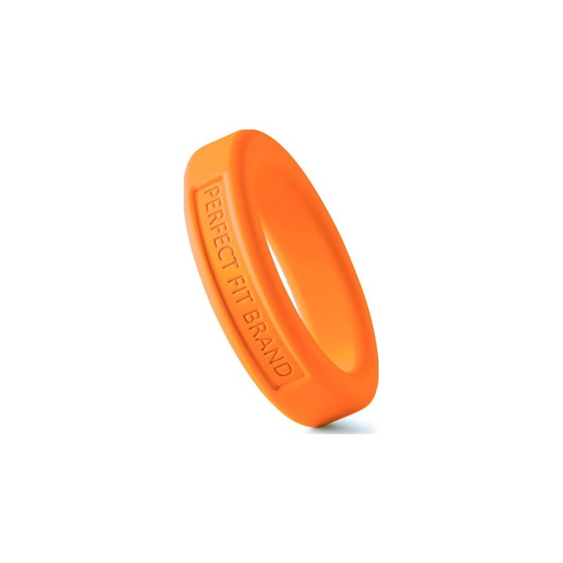 Classic Silicone Medium Stretch Penis Ring 36mm Orange Orange