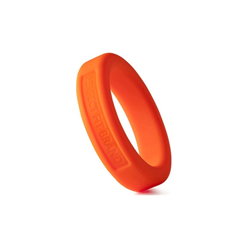 Classic Silicone Medium Stretch Penis Ring 36mm Orange Orange