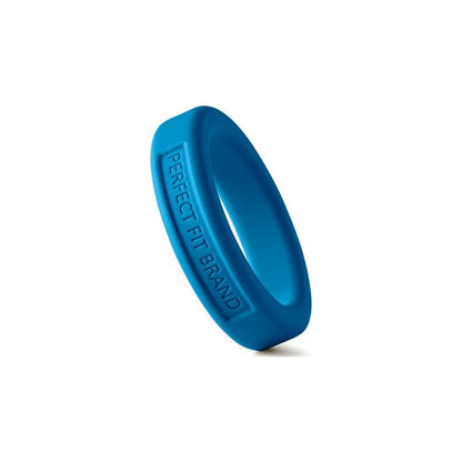 Classic Silicone Medium Stretch Penis Ring 36mm Blue Blue