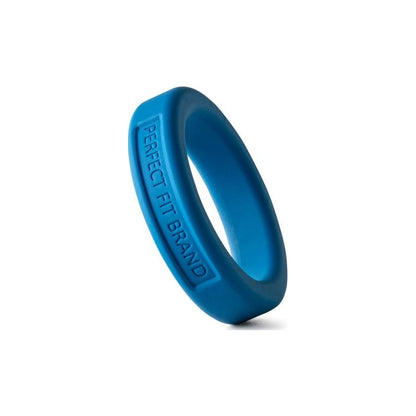 Classic Silicone Medium Stretch Penis Ring 36mm Blue Blue