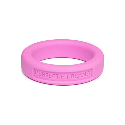 Classic Silicone Medium Stretch Penis Ring 36mm Pink Pink