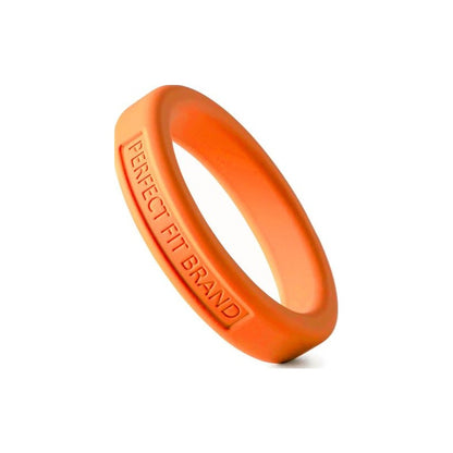 Classic Silicone Medium Stretch Penis Ring 44mm Orange Orange