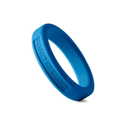 Classic Silicone Medium Stretch Penis Ring 44mm Blue Blue