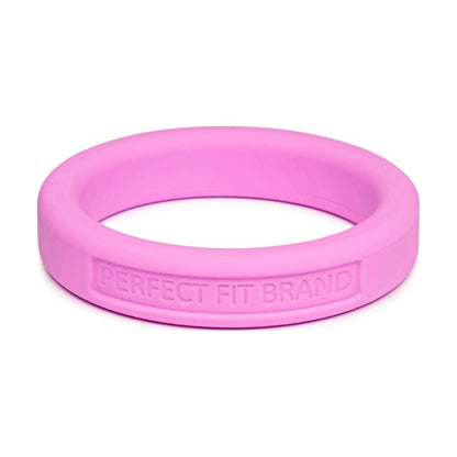 Classic Silicone Medium Stretch Penis Ring 44mm Pink Pink