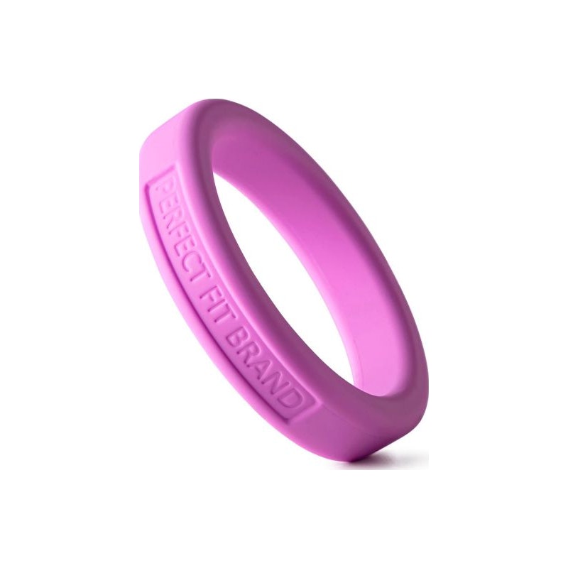 Classic Silicone Medium Stretch Penis Ring 44mm Pink Pink