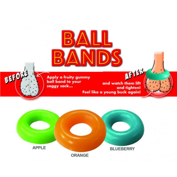 Ball Bands 3 Gummy Edible Cock Rings by Hott Products