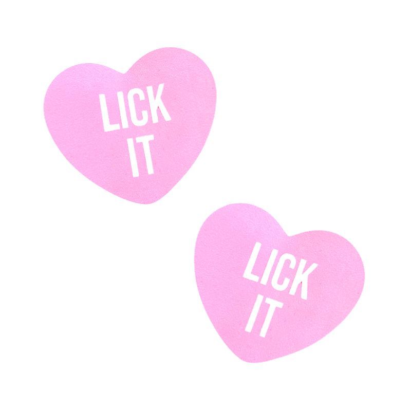 Lick It Love Heart Pasties Pink