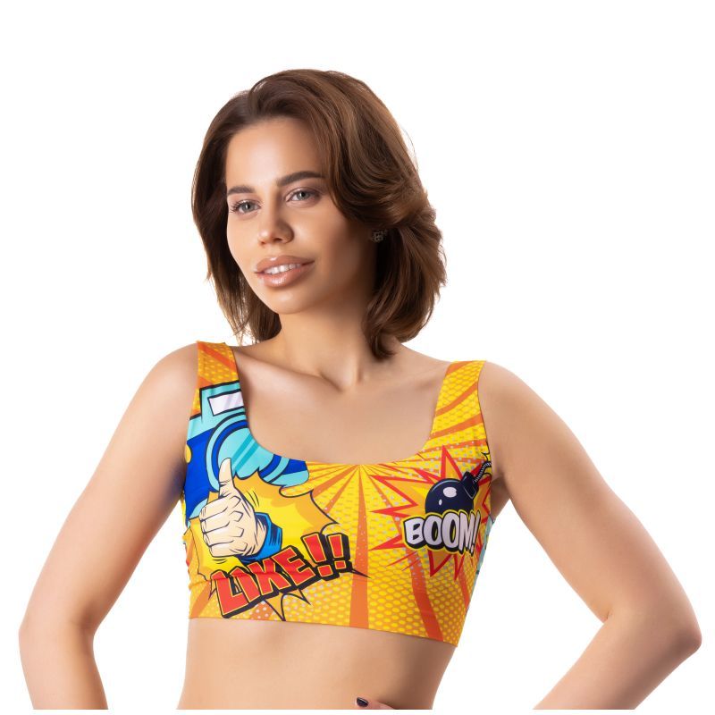 Comics Like Crop Top Small Mixed