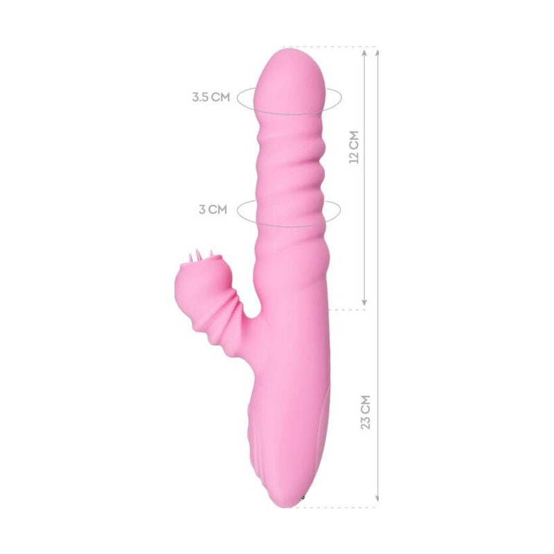 JOS Lixy Heating and Rotating Petal Tickler Pink