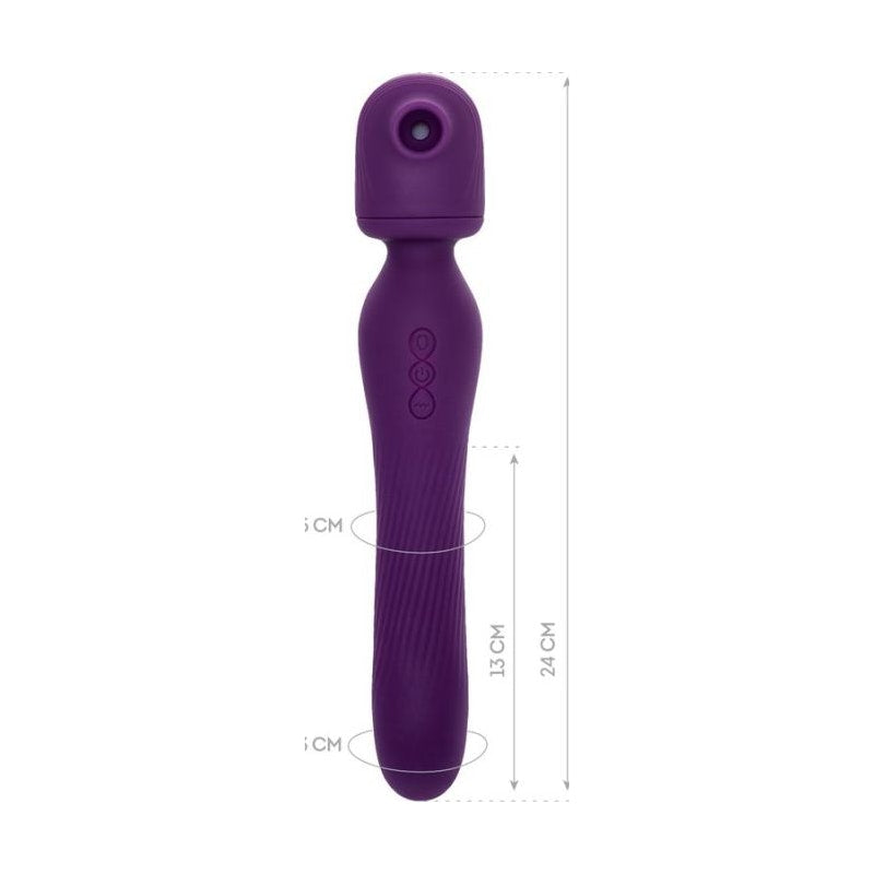 JOS Kisom 2 In 1 Wand Stimulator Violet
