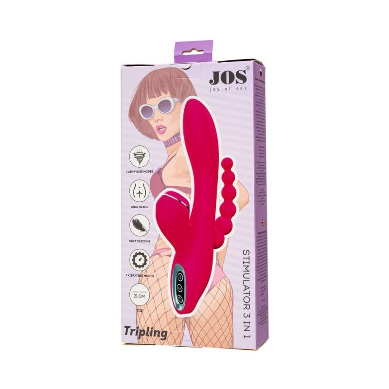 JOS Tripling Triple Stimulator – Air, Vibes & Anal Beads in One