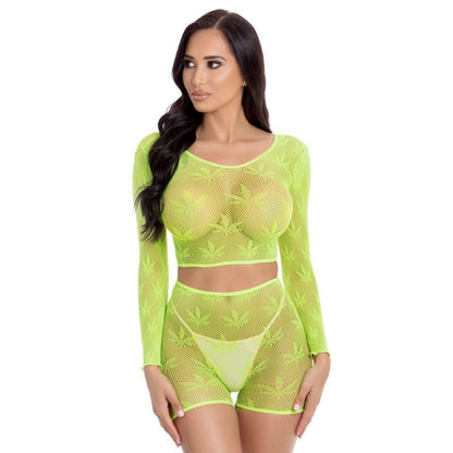 Leaf It To Me Short Set Green One Size