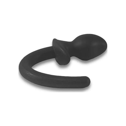 Woof Hyper Soft Butt Plug Silicone Puppy Tail Black