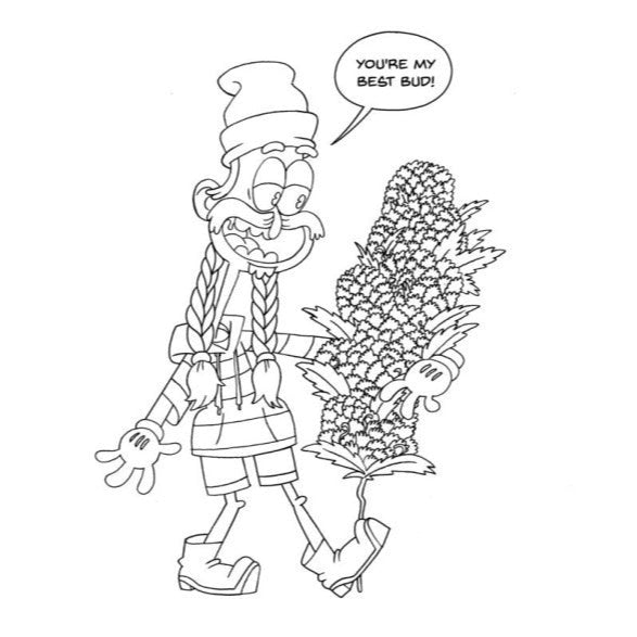 High AF Colouring Book For Adults