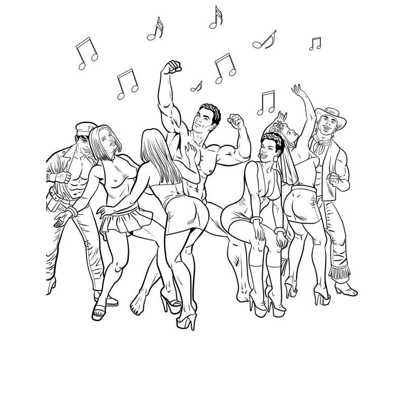 Bachelorette Party Adult Colouring Book