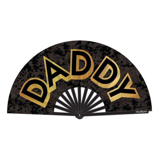 Daddy Folding Fan Black