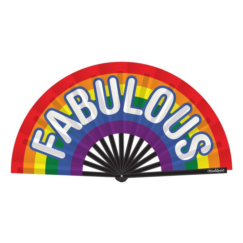 Fabulous Folding Fan Rainbow