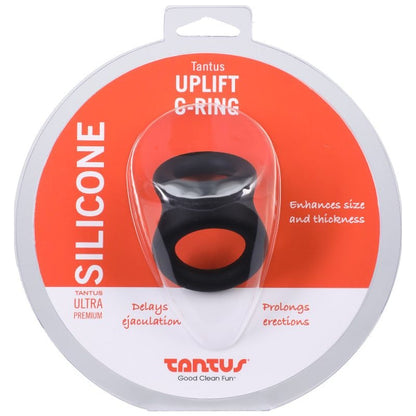 Uplift Silicone Cock Ring Onyx Black