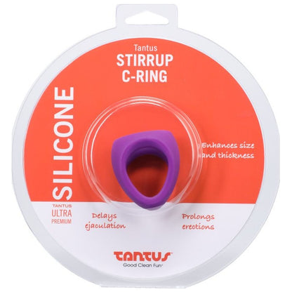 Stirrup Silicone Cock Ring Lilac Purple