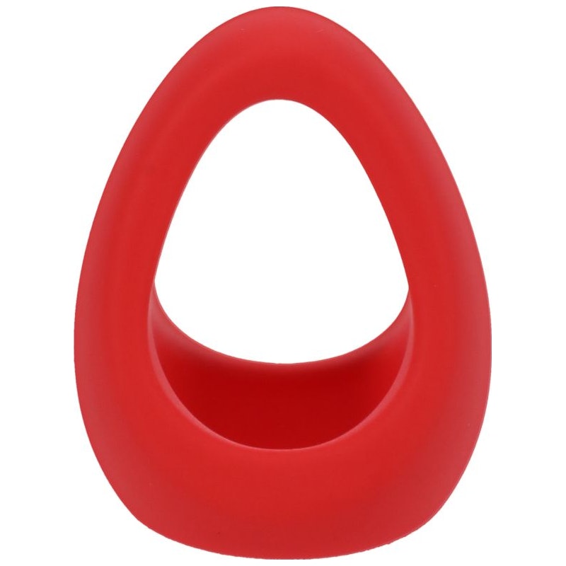 Stirrup Silicone Cock Ring Crimson Red