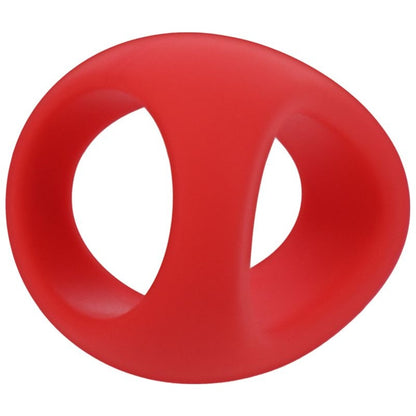 Stirrup Silicone Cock Ring Crimson Red