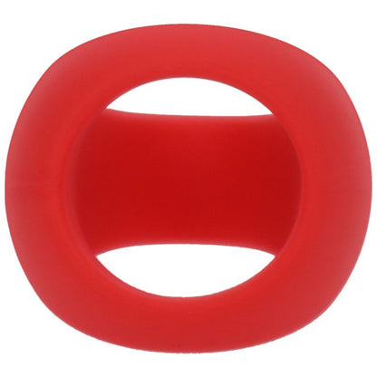 Stirrup Silicone Cock Ring Crimson Red