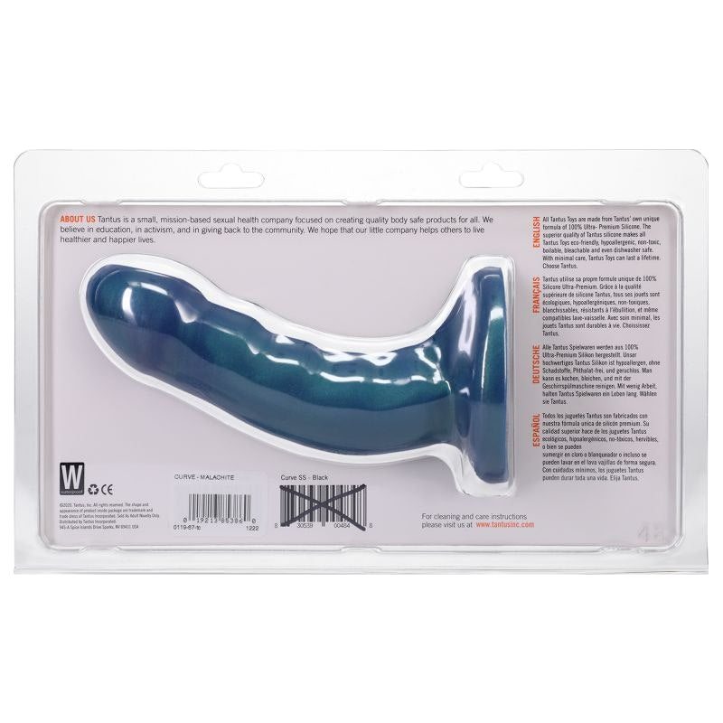 Curve Dildo Malachite Mixed