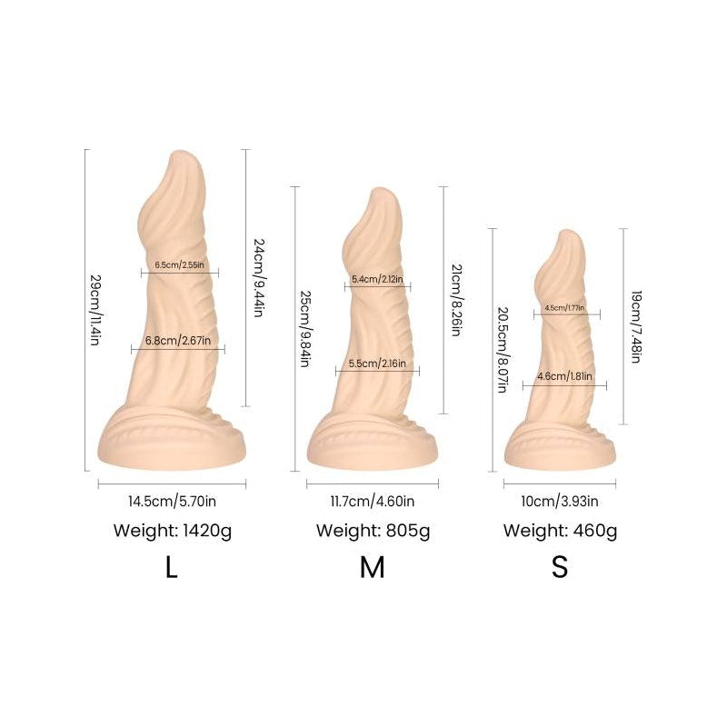 Sphinx Liquid Silicone Dildo Medium Medium Beige