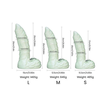 Willie Liquid Silicone Dildo Medium Medium Green