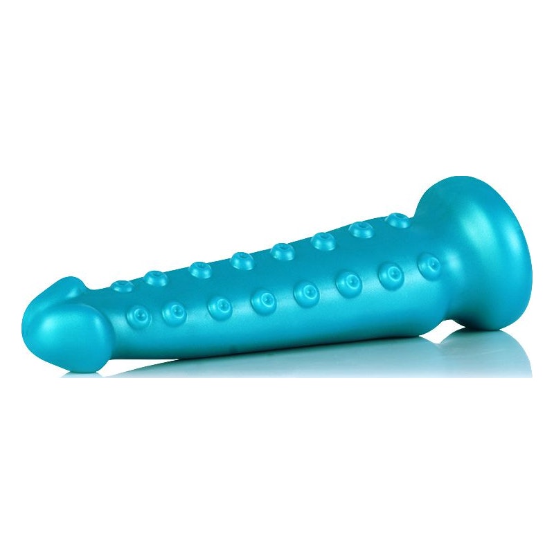 OctoCock Liquid Silicone Dildo Medium Medium Silver