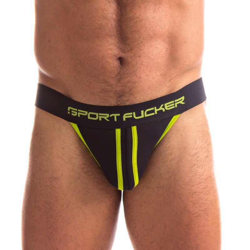 Jersey Jock Sport Fucker Black/Green Large