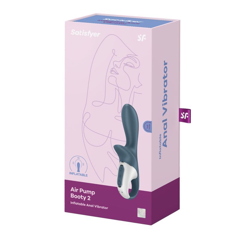 Satisfyer Air Pump Booty 2 Inflatable Shaft Grey